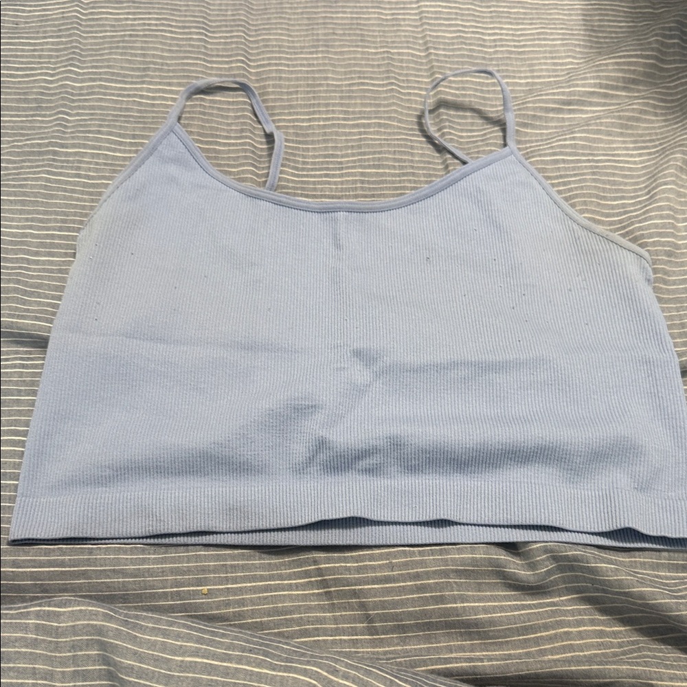 Wild Fable Light Blue Crop Top